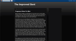 Desktop Screenshot of improvedgentleman.blogspot.com