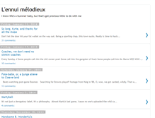 Tablet Screenshot of lennui-melodieux.blogspot.com