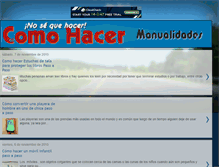 Tablet Screenshot of comohacer-manualidades.blogspot.com