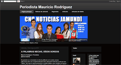 Desktop Screenshot of mauriciorodriguezperiodista.blogspot.com