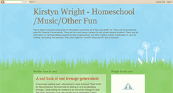 Desktop Screenshot of kirstynwrightshowandtell.blogspot.com
