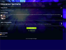 Tablet Screenshot of educaciondsanitaria.blogspot.com