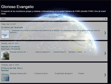 Tablet Screenshot of gloriosoevangelio.blogspot.com