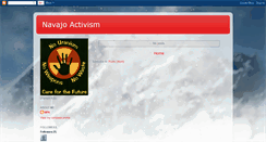 Desktop Screenshot of navajoactivism.blogspot.com