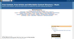 Desktop Screenshot of freemusicarticle.blogspot.com