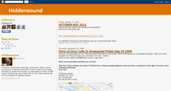 Desktop Screenshot of djhiddensound.blogspot.com