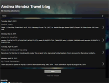 Tablet Screenshot of andreabeniteztravelblog.blogspot.com