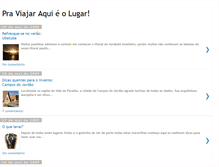 Tablet Screenshot of praviajaraquieolugar.blogspot.com