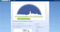 Desktop Screenshot of ciudadanosdevillafranca.blogspot.com