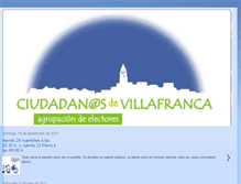 Tablet Screenshot of ciudadanosdevillafranca.blogspot.com