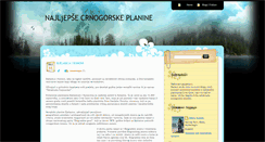 Desktop Screenshot of najljepsecrnogorskeplanine.blogspot.com