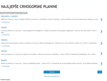 Tablet Screenshot of najljepsecrnogorskeplanine.blogspot.com