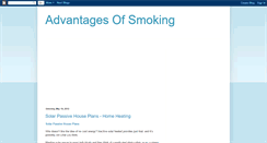 Desktop Screenshot of advantagesofsmoking.blogspot.com