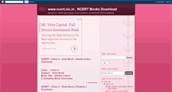 Desktop Screenshot of ncertbooksdownload.blogspot.com