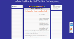 Desktop Screenshot of carinsurancelover.blogspot.com