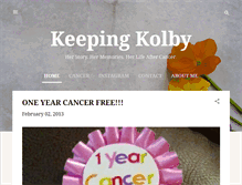 Tablet Screenshot of keepingkolby.blogspot.com