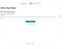Tablet Screenshot of hellotapwater.blogspot.com