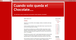 Desktop Screenshot of chocolateyqueso.blogspot.com