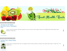 Tablet Screenshot of fruithealthfacts.blogspot.com