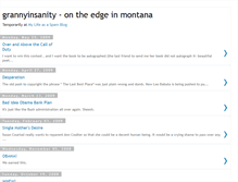 Tablet Screenshot of grannyinsanity.blogspot.com