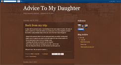 Desktop Screenshot of daughteradvice.blogspot.com