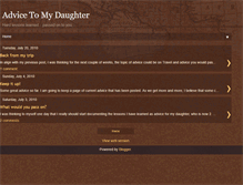 Tablet Screenshot of daughteradvice.blogspot.com