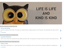 Tablet Screenshot of lifeislifeandkindiskind.blogspot.com
