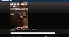 Desktop Screenshot of mbizotheblackpoet.blogspot.com