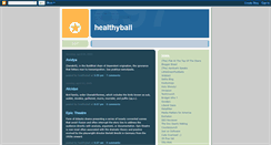 Desktop Screenshot of healthyball.blogspot.com