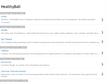 Tablet Screenshot of healthyball.blogspot.com