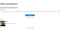 Tablet Screenshot of knitsandwovens.blogspot.com