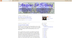 Desktop Screenshot of anxiousfornothing.blogspot.com