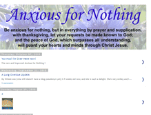 Tablet Screenshot of anxiousfornothing.blogspot.com