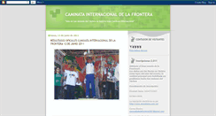 Desktop Screenshot of caminatainternacionaldelafrontera.blogspot.com