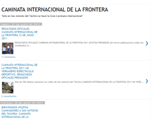 Tablet Screenshot of caminatainternacionaldelafrontera.blogspot.com