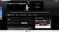 Desktop Screenshot of lebronisalebiatch.blogspot.com