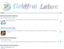 Tablet Screenshot of geldfreileben.blogspot.com