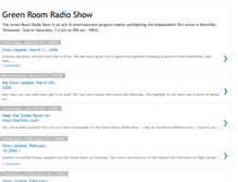 Tablet Screenshot of greenroomradioshow.blogspot.com