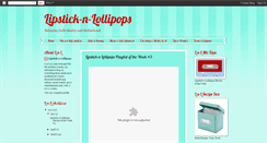 Desktop Screenshot of lipstick-n-lollipops.blogspot.com