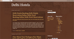 Desktop Screenshot of delhi-tourism-india-hotels.blogspot.com