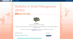 Desktop Screenshot of bhmhospitality.blogspot.com
