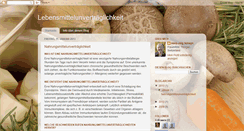 Desktop Screenshot of lebensmittelunvertraeglichkeit.blogspot.com