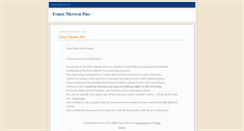 Desktop Screenshot of forexmentorpro.blogspot.com