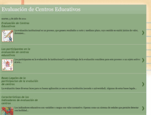 Tablet Screenshot of evaluaciondecentrosgrupogenesis.blogspot.com