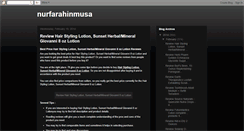 Desktop Screenshot of nurfarahinmusa.blogspot.com