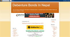 Desktop Screenshot of debenturebond.blogspot.com