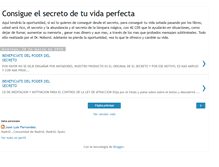 Tablet Screenshot of consigueelsecretodetuvidaperfecta.blogspot.com