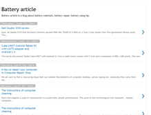 Tablet Screenshot of batteryarticle.blogspot.com