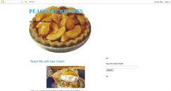 Desktop Screenshot of peachpie-recipes.blogspot.com