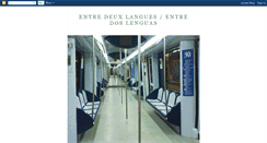 Desktop Screenshot of entredeuxlangues.blogspot.com